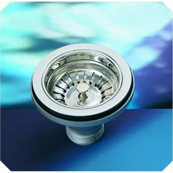 Instalatérský materiál LIRA 1945.040 Univerzální basketbalová příruba bez přeplnění pro dřezy, nerezová ocel, FORO Ø90