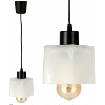 BERGE LED stropní lampa - 1xE27 - KOSTKA BÍLÁ P0001/K006