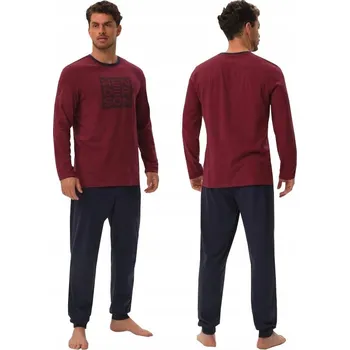 Pánské pyžamo Henderson pánské pyžamo Jarvis 41909-33X s dlouhým rukávem, velikost XL