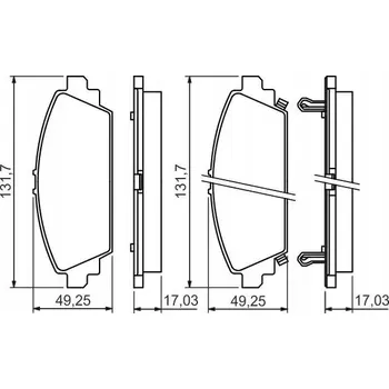 Brzdová destička Bosch 0 986 494 414 Sada brzdových destiček, kotoučové brzdy