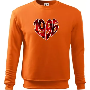 Pánská mikina 1996 v srdci - Mikina Essential pánská - S ( Oranžová )