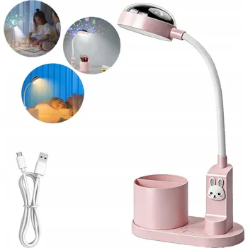 Lampička LAMPIČKA NA STŮL PRO DĚTI SE SVĚTELNOU PROJEKCÍ, DÁREK PRO DĚTI