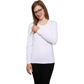 Pánské tričko Tričko dlouhý rukáv DAGINA bílá XXXL