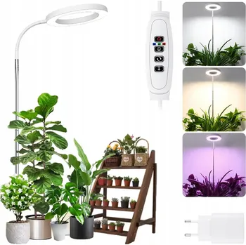 Osvětlení pro růst rostliny LED lampa pro rostliny Plné Spektrum růstu s Nastavitelnou teleskopickou tyčí