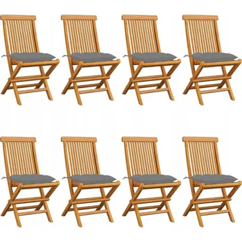 Zahradní židle VidaXL dřevěná šedá