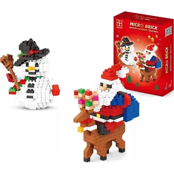 ostatní stavebnice STAVEBNICE VÁNOČNÍ CHRISTMAS MIKULÁŠ 2500 DÍLŮ 7026