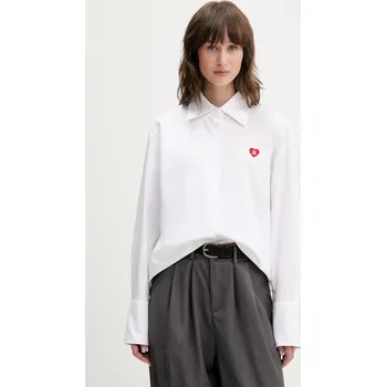 Pánská košile Bavlněná košile HUGO Erselia 50556398 bílá 00X, vel. 40