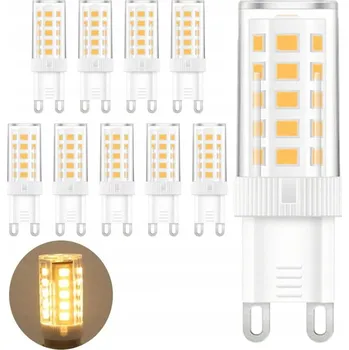 Žárovka 10x LED žárovka G9 5W = 40W 3200K neutrální bílá 230V Teplé světlo do lustrů