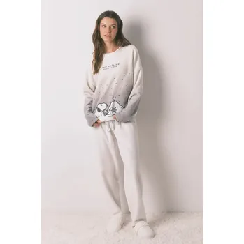 Dámské pyžamo Pyžamo women'secret SNOOPY 3132170 šedá 09X, vel. L