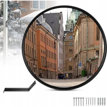 Zrcadlo ZRCADLO KONVEXNÍ SILNIČNÍ SKLADOVACÍ DRŽÁK NEROZBITNÝ SFÉRICKÝ OBCHOD 30 CM