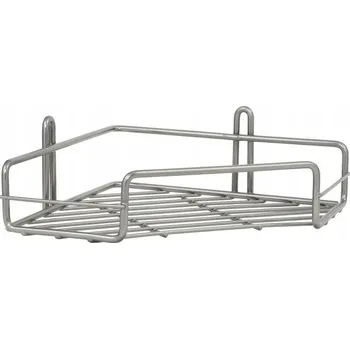 Drátěná police Rohová chromovaná polička do koupelny/sprchy - záruka 7 let