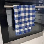 Bavlněná utěrka multipack modrá kostka 5ks