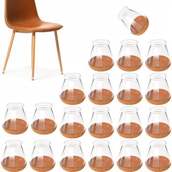 Podložka pod nábytek CHRÁNIČE NOHOU ŽIDLÍ S FILCEM OCHRANA PODLAHY TICHÝ POSUN 20 KS