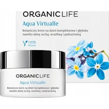 Pleťový krém Hydratační krém na obličej Organic Life Aqua Virtualle 0 SPF pro denní použití 50 ml