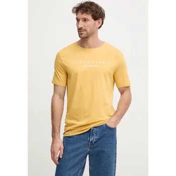 Pánské tričko Bavlněné tričko Lindbergh 30.400200.WAX.YELLOW žlutá 11X, vel. L