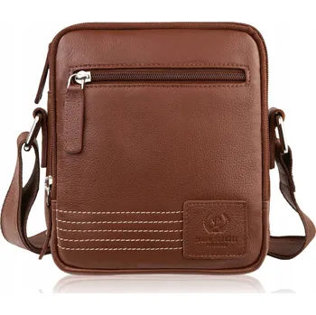 Paolo Peruzzi kabelka přes rameno přírodní kůže hnědá