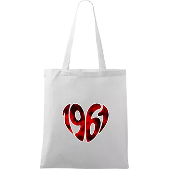 1961 v srdci - Taška bavlněná - 42 x 38 cm ( Bílá )