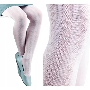 Dětské punčocháče Noviti bílé bavlna velikost 134