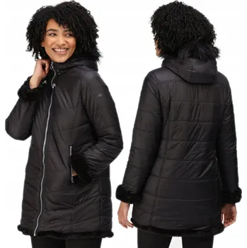 Dámský kabát Oboustranný dámský kabát s kapucí a zateplenou bundou Regatta RWN192 80 L