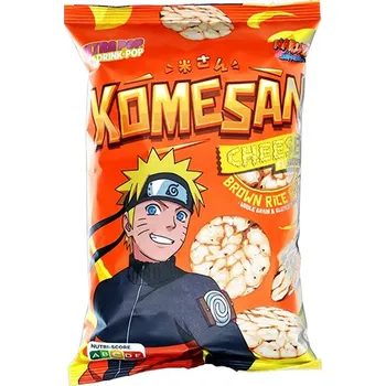 Chips Rýžové chipsy s příchutí sýra, Naruto 60 g - Ultra Pop