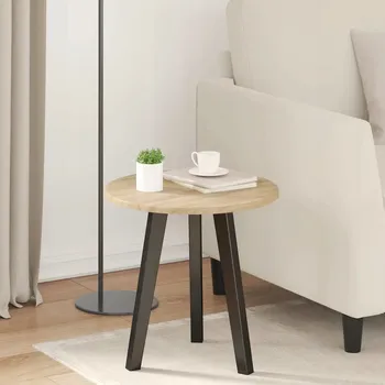 Konferenční stolek VidaXL kulatý stůl 40 x 1,5 x 40 cm, dub sonoma