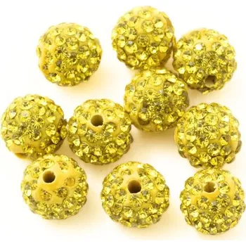 Korálek EU Šatonová kulička 10mm citrine