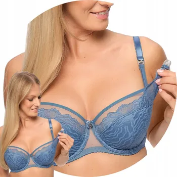 Podprsenka Gaia 1227 Mama modrá Kojící podprsenka 95B