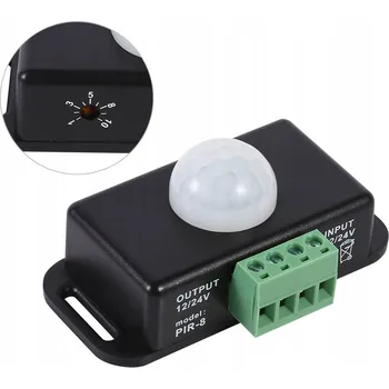 Pohybové čidlo PIR ČIDLO POHYBU 12V/24V LED