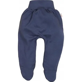 Polodupačky BEZTLAKOVÉ dupačky TMAVĚ MODRÉ vel. 80 KLEKLE