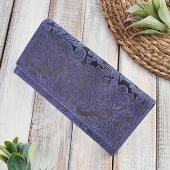 Paolo Peruzzi dámská peněženka z pravé kůže modrá