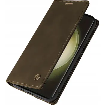 Pouzdro na mobilní telefon Flipové pouzdro Audioimp pro Samsung Galaxy S20, hnědé