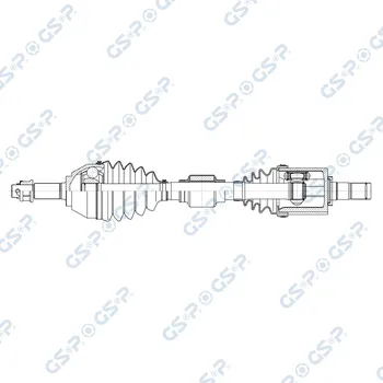 Poloosa kola Hnací hřídel - poloosa GSP 241365OL