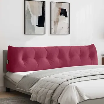 Polštář Polštář na záda Červené víno 200 x 24 x 50 cm Samet