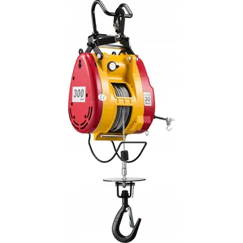 lanový naviják VEVOR Elektrický naviják 1500W 19 m/min Nosnost 300 kg Přenosný s dálkovým ovládáním