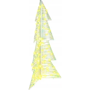 Vánoční dekorace Vánoční stromek se 100 LED diodami, teplá bílá, 120 cm, PET