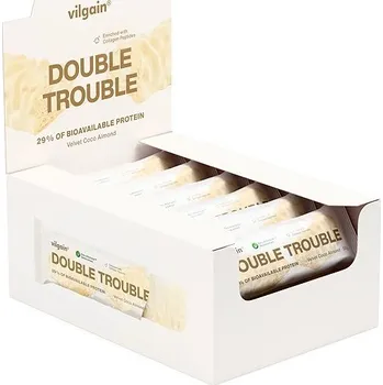 Vilgain Double Trouble Protein Bar 12 × 55 g Velvet Choco Almond