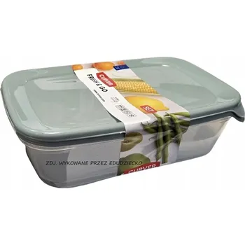 Dóza na potraviny CURVER FRESH & GO Sada dvou dóz 2 x 1 l ŠEDOZELENÁ