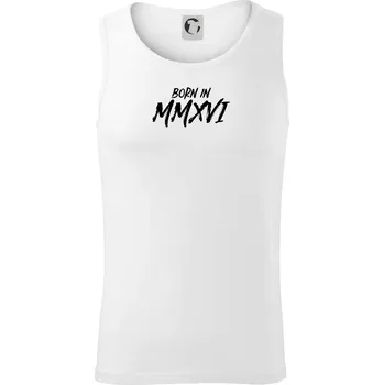 Born in - Římské číslo 2016 - Tílko pánské Core - 2XL ( Bílá )