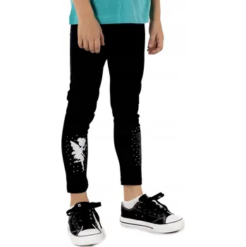 Dívčí legíny dlouhé s 3D aplikací víly, velikost 110-116 YOCLUB