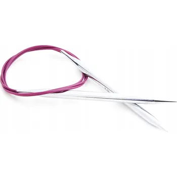 Nástroj na niť a příze Jehlice KNITPRO kovové s lankem 40 cm - 5,00 mm