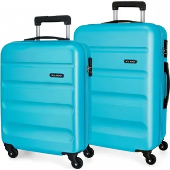 JOUMMA BAGS Sada ABS cestovních kufrů ROLL ROAD FLEX Azul Claro, 55-65cm, 584956A