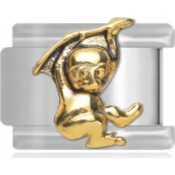 Přívěsek Článek do modulárního náramky - Zlatá opička Maybeme