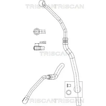 Čep řízení Hydraulická hadice, řízení TRISCAN 8516 11034