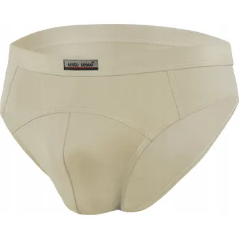 Slipy Sesto Senso Pánské bavlněné slipy béžové M