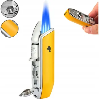 Zapalovač ZAPALOVAČ PREMIUM METAL PRO 3. DOUTNÍKY, ODOLNÝ VŮČI VĚTRU