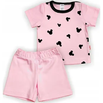 Chlapecké pyžamo PYŽAMO pyžamko KRÁTKÝ rukáv, myška RŮŽOVÁ 92 KLEKLE