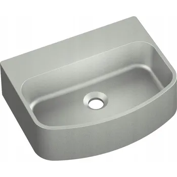 Umyvadlo na desku půlkruhové Moderno Bello 45 cm šedé