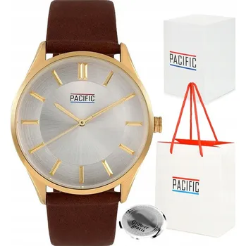 Hodinky Pánské hodinky PACIFIC kožené - velký, dobře čitelný ciferník
