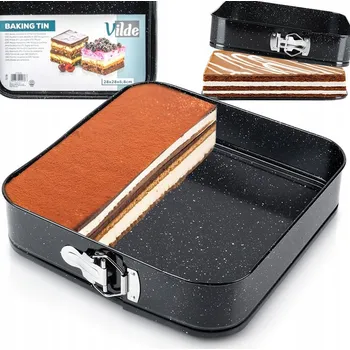 Nádoba na pečení Forma na pečení rozepínací granitová 28x28x6,8 cm