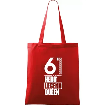 Hero, Legend, King / Queen 1961 - Taška bavlněná - 42 x 38 cm ( Červená )